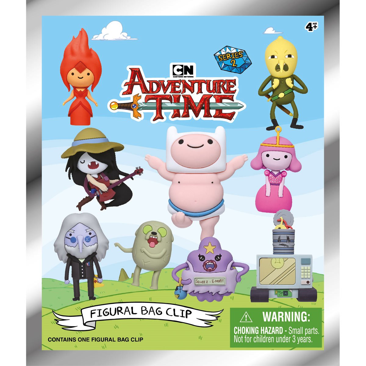 Adventure Time Series 2 3D Foam Bag Clip Random 6-Pack