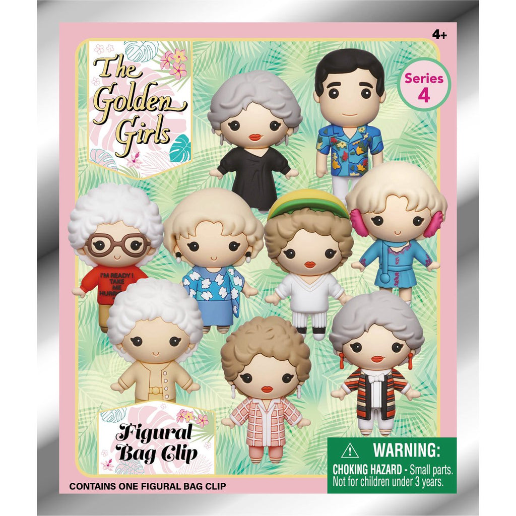 Golden Girls Series 4 3D Foam Bag Clip Display Case of 24
