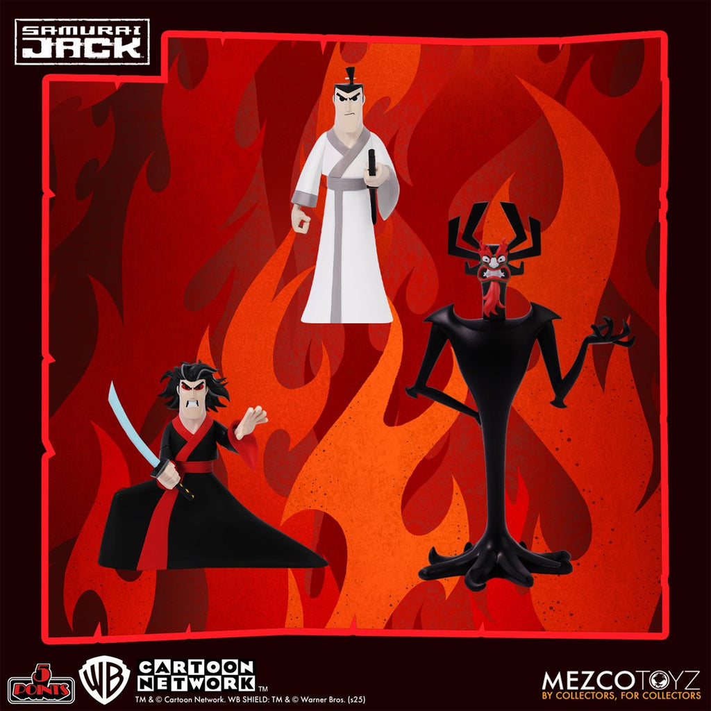 Samurai Jack 5 Points Action Figure Deluxe Set of 3