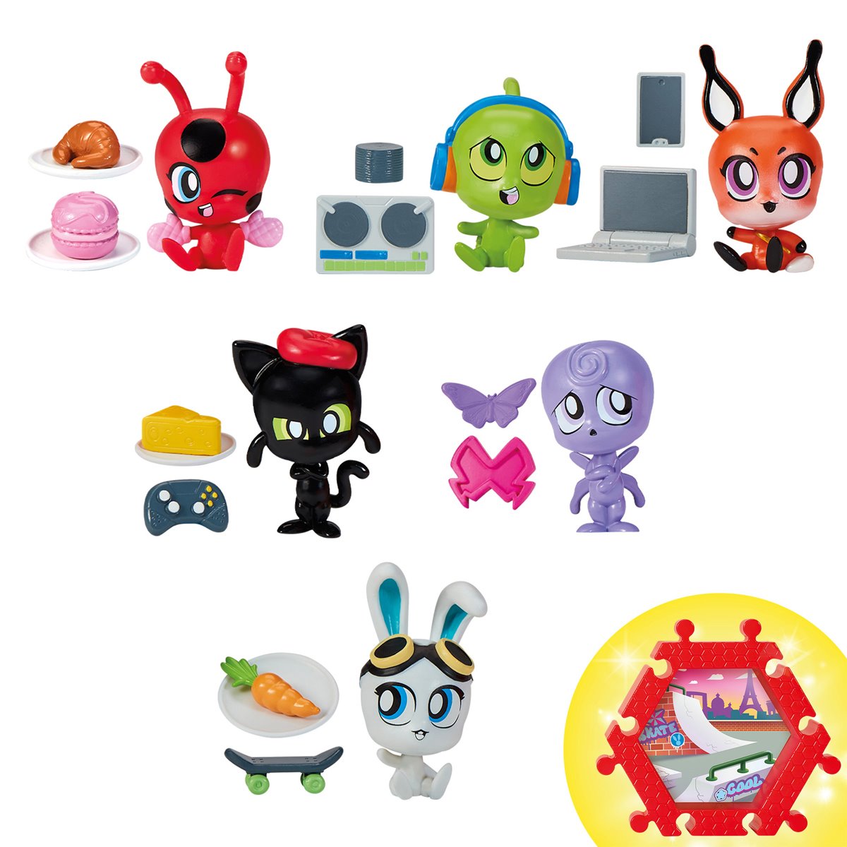 Miraculous Ladybug Miracle Stack Shack Surprise Mini-Figure Case of 16
