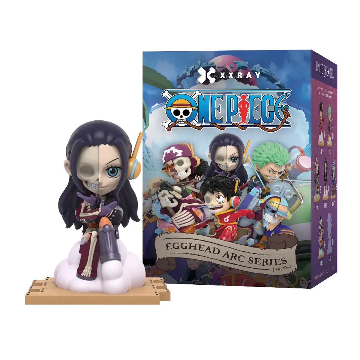 One Piece Series 9 Egghead Arc Edition Part 1 XXRAY Mini-Figure Display Tray of 6