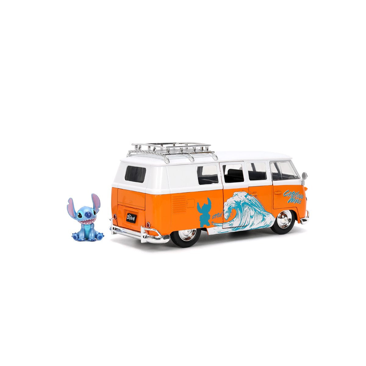 Hollywood Rides Lilo & Stitch 1961 Volkswagen Bus 1:24 Scale Die-Cast Metal Vehicle with Stitch Figure