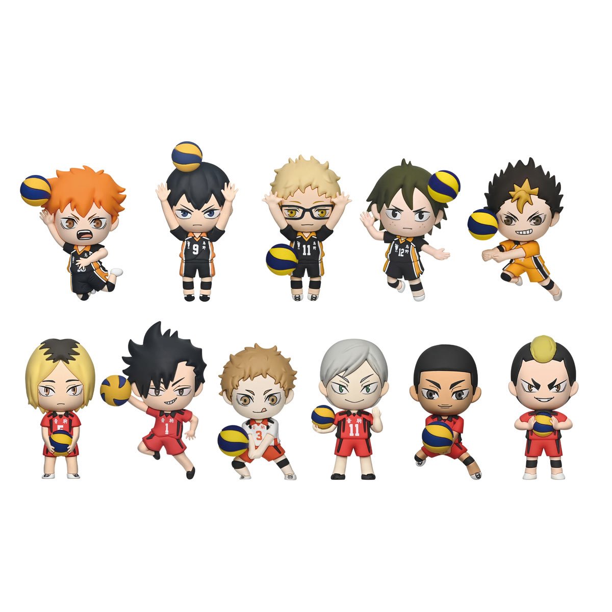 Haikyu!! Series 4 3D Foam Bag Clip Random 6-Pack