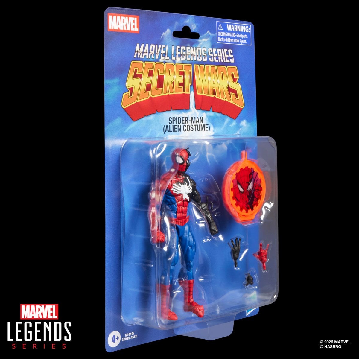 Secret Wars Marvel Legends Series Spider-Man (Alien Costume) 6-Inch Action Figure