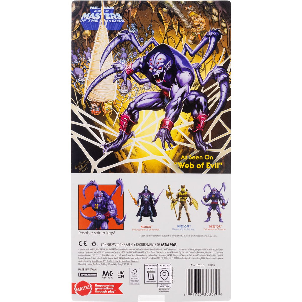 Masters of the Universe Origins Wave 31 200X Webstor Action Figure