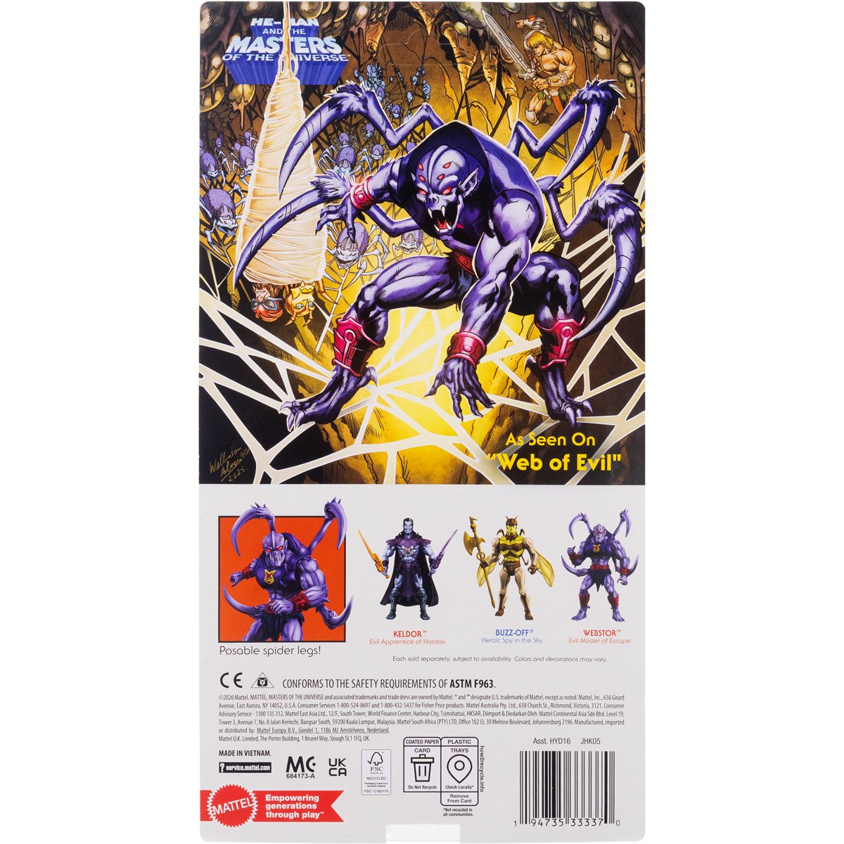 Masters of the Universe Origins Wave 31 200X Webstor Action Figure