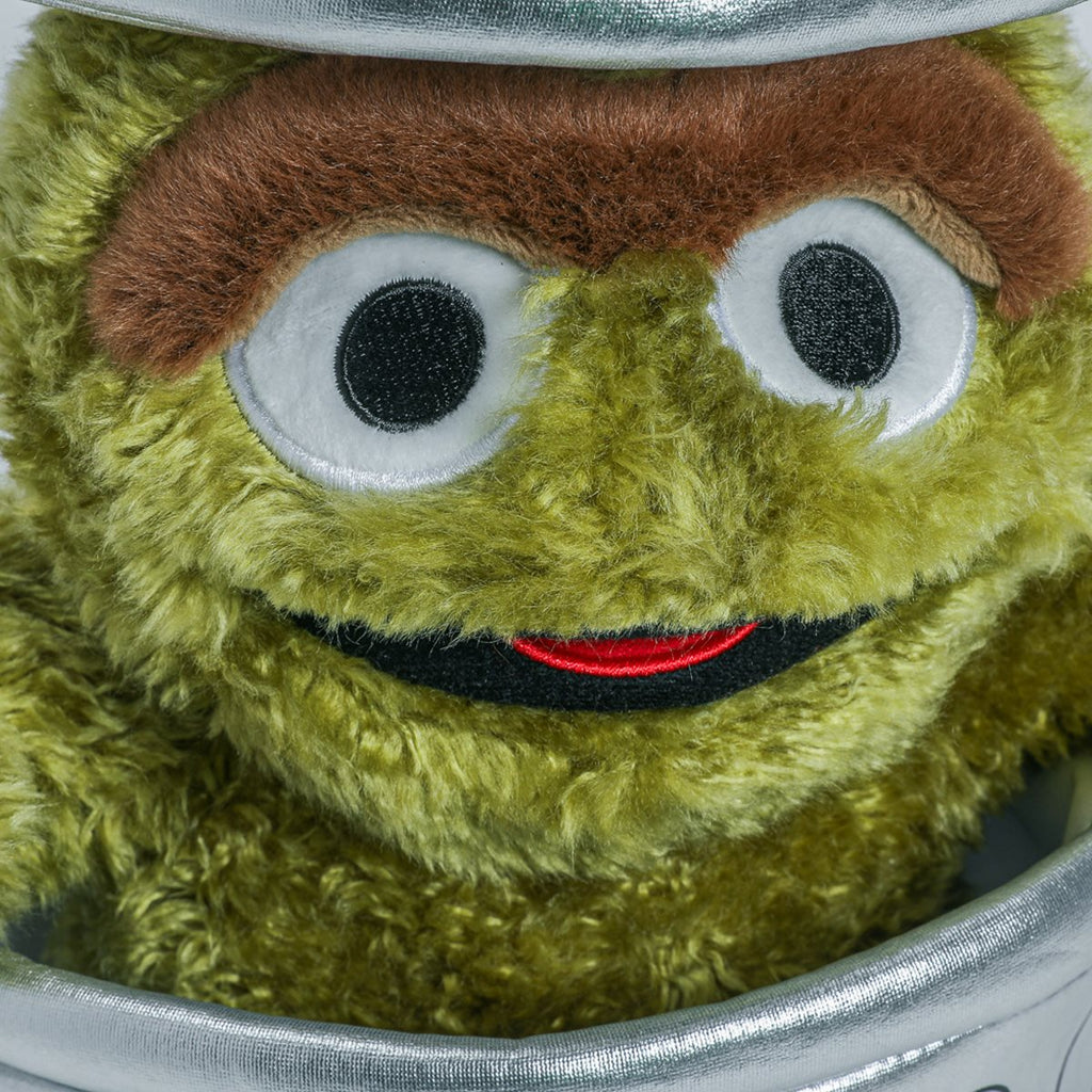 Sesame Street Oscar the Grouch in Trash Can 13-Inch Plush