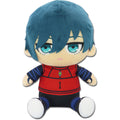 Blue Lock Comic Itoshi Rin Team Red #1 Uniform Sitting Pose 12-Inch Plush