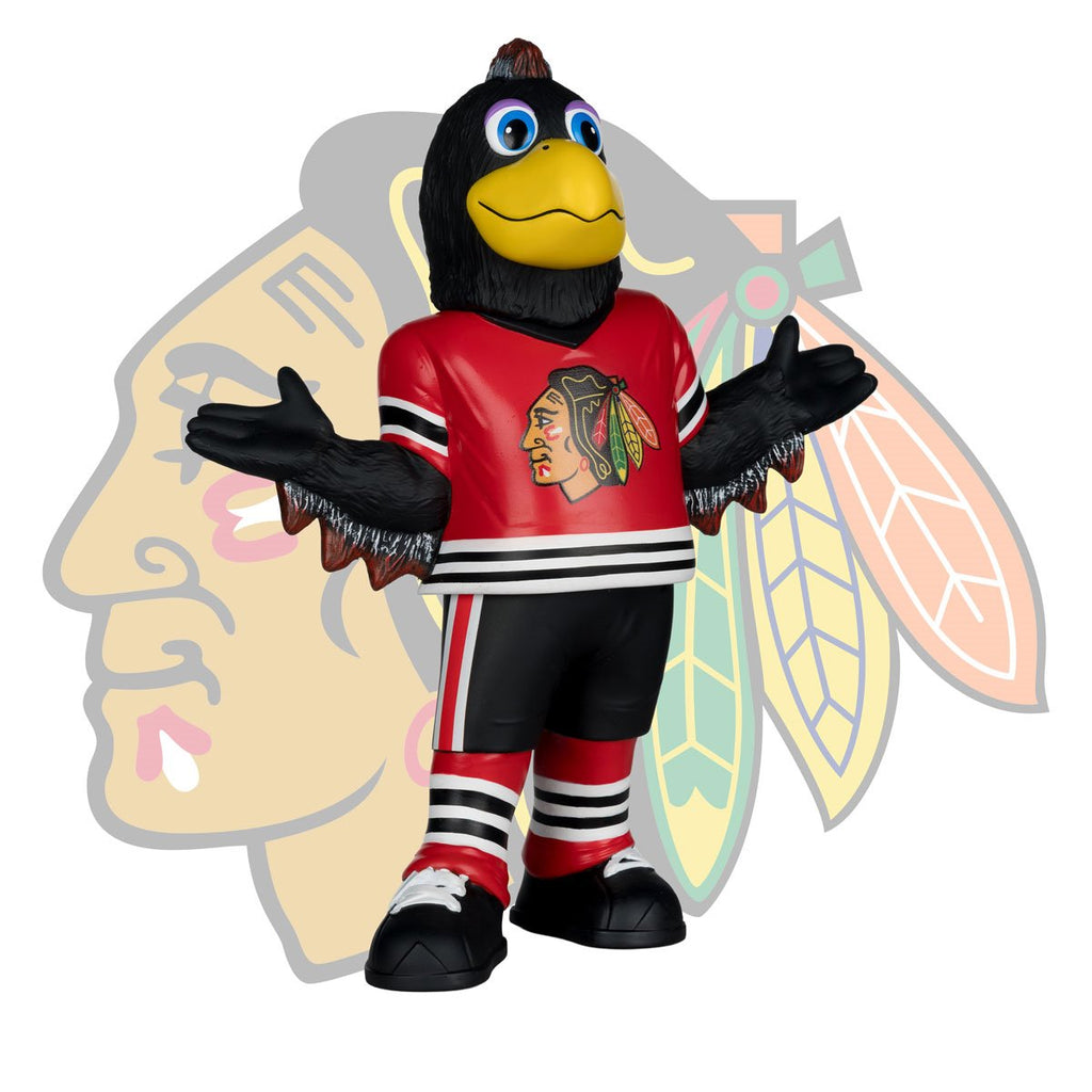 NHL Chicago Blackhawks Tommy Hawk Mascot Posed Figure