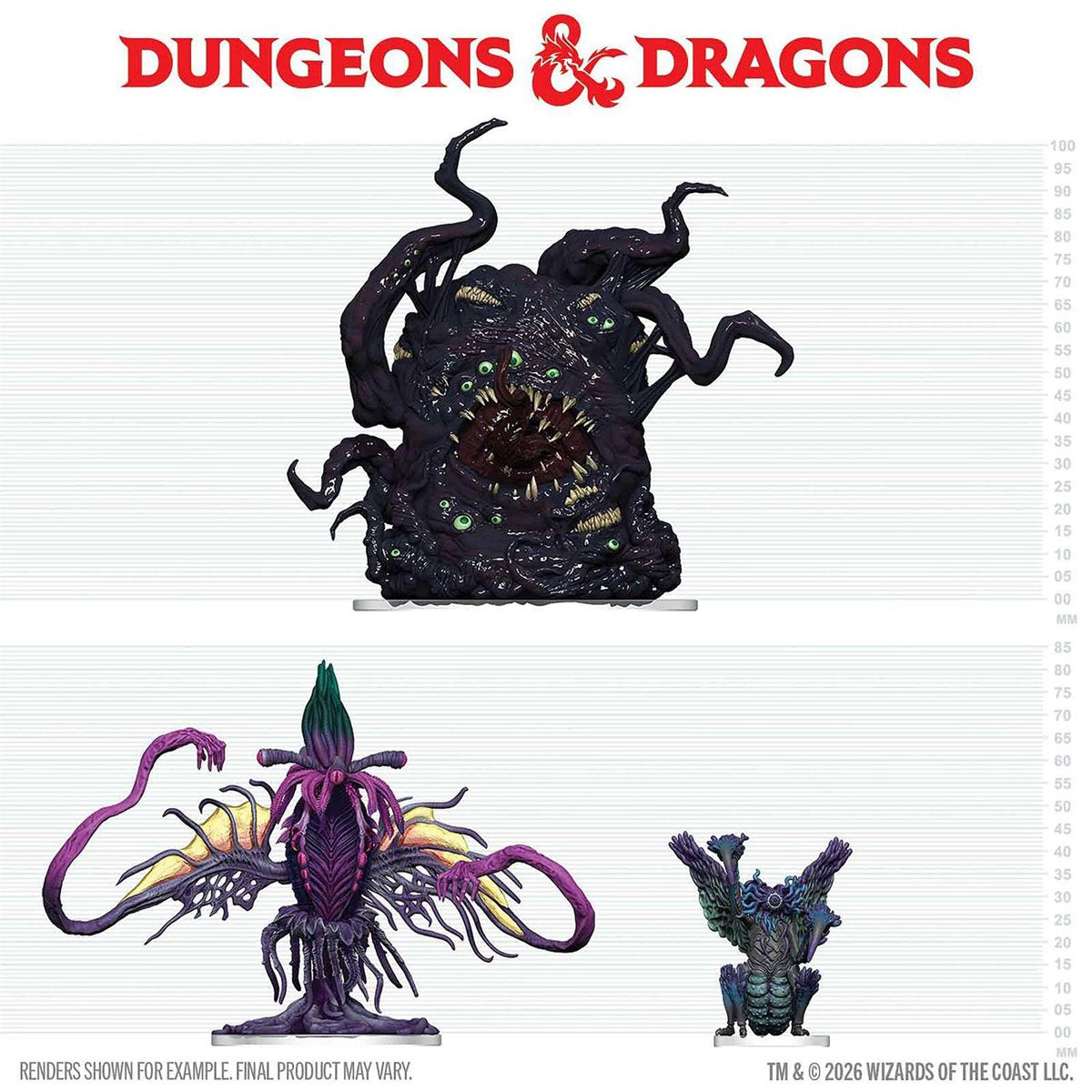 Dungeons & Dragons Icons of the Realms: Eldritch Enemies of Ravenloft Mini-Figure 3-Pack