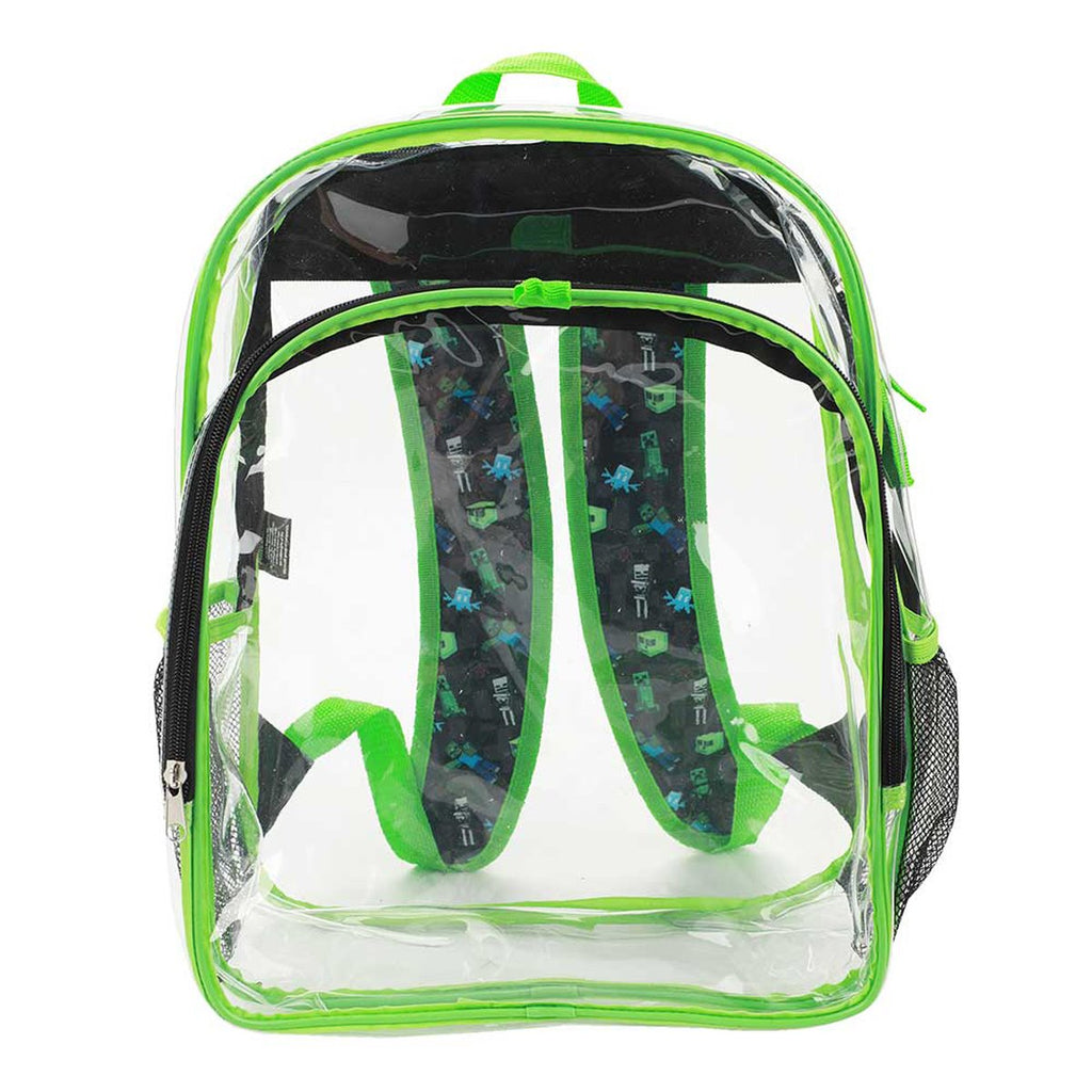 Minecraft Creeper Clear Youth Backpack 5-Piece Set
