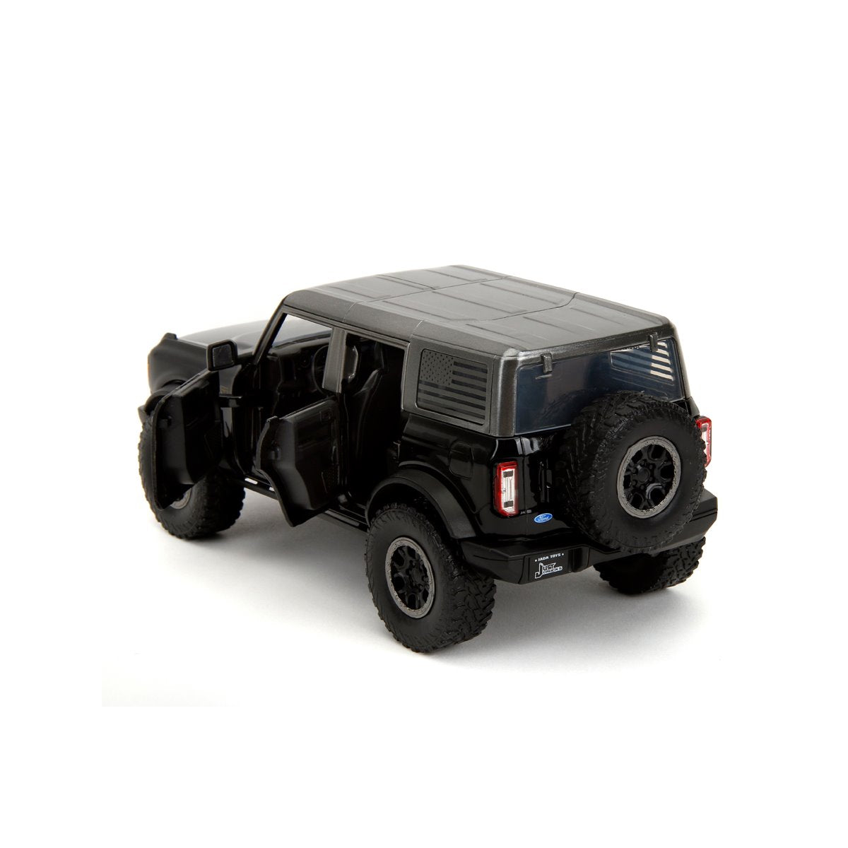 Just Trucks 2021 Ford Bronco 1:24 Scale Die-Cast Metal Vehicle with Tire Rack