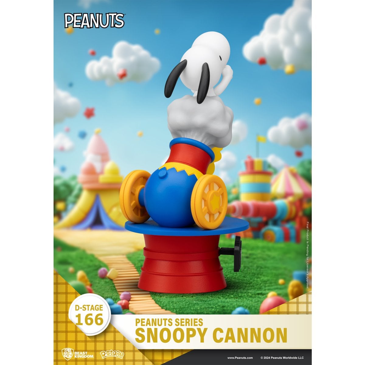 Peanuts Snoopy Cannon DS-166 D-Stage Statue