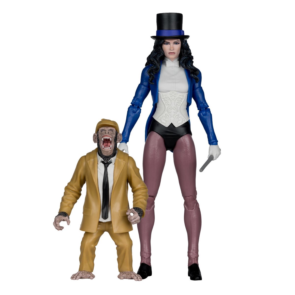 DC McFarlane Collector Edition Wave 13 Zatanna with Detective Chimp DC Classic #53 7-Inch Scale Action Figure