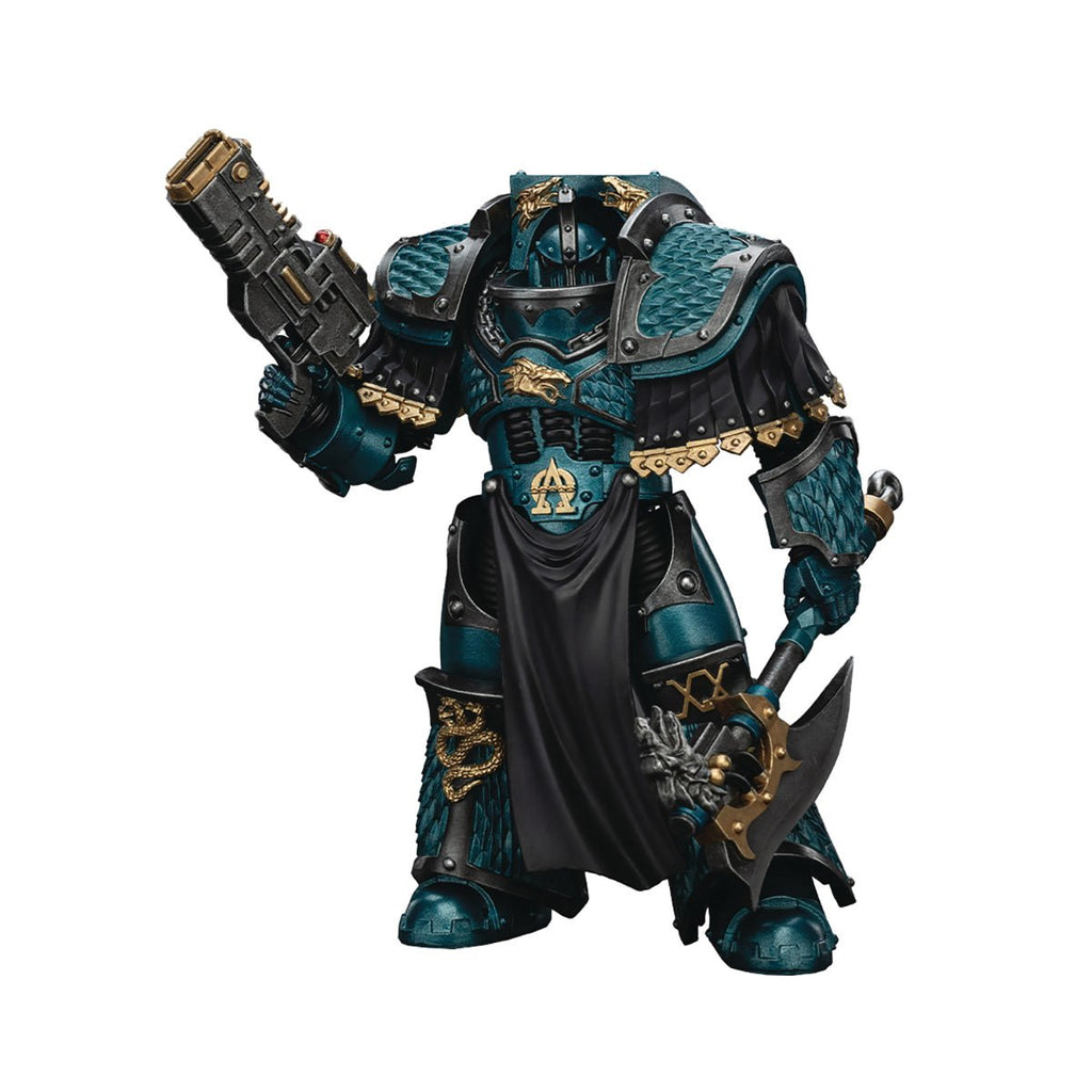 Joy Toy Warhammer The Horus Heresy Alpha Legion Lernaean Terminator with Volkite Charger 1:18 Scale Action Figure