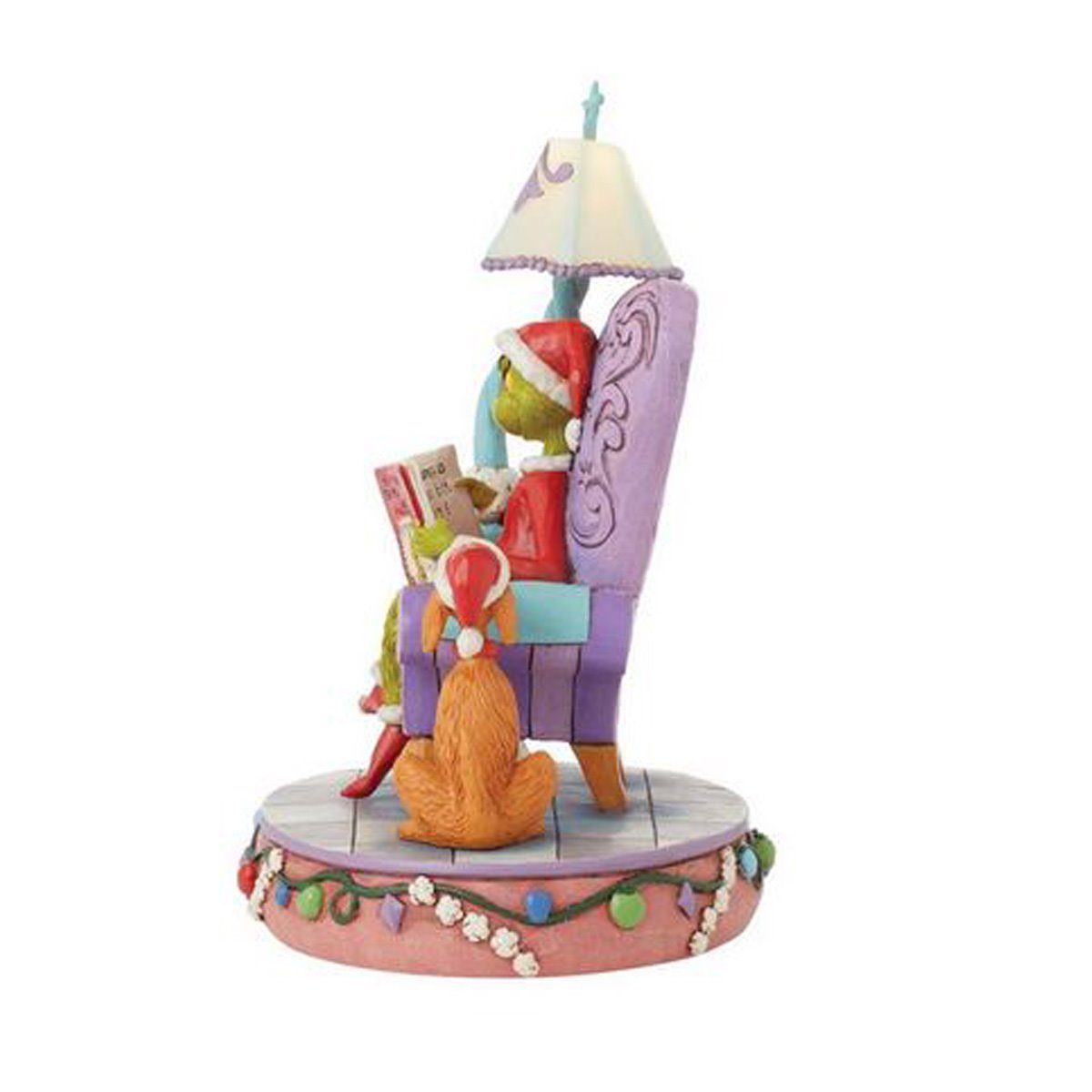 Dr. Seuss Grinch in Chair with Lamp By Jim Shore Statue