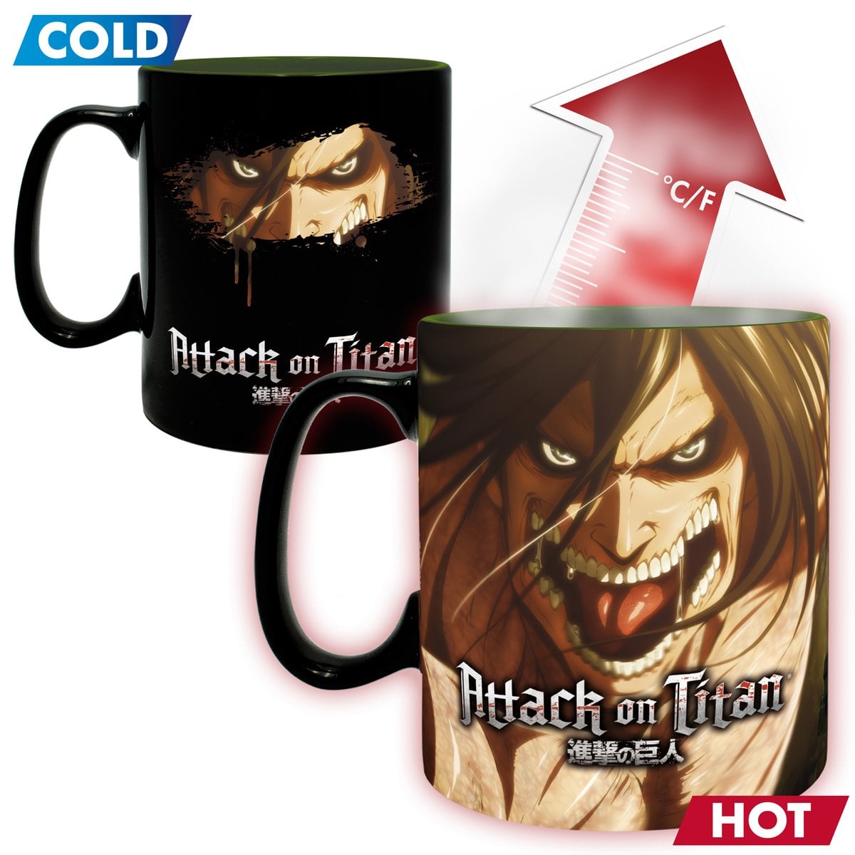 Attack on Titan Titan Eren Heat Change Mug