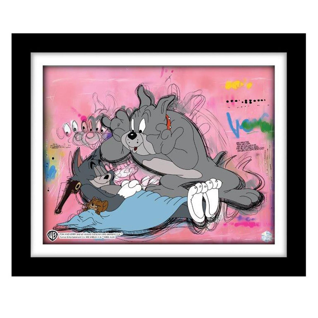 Tom and Jerry The Truce Hurts #1101 Animation Cel Artist Edition Framed Art Print