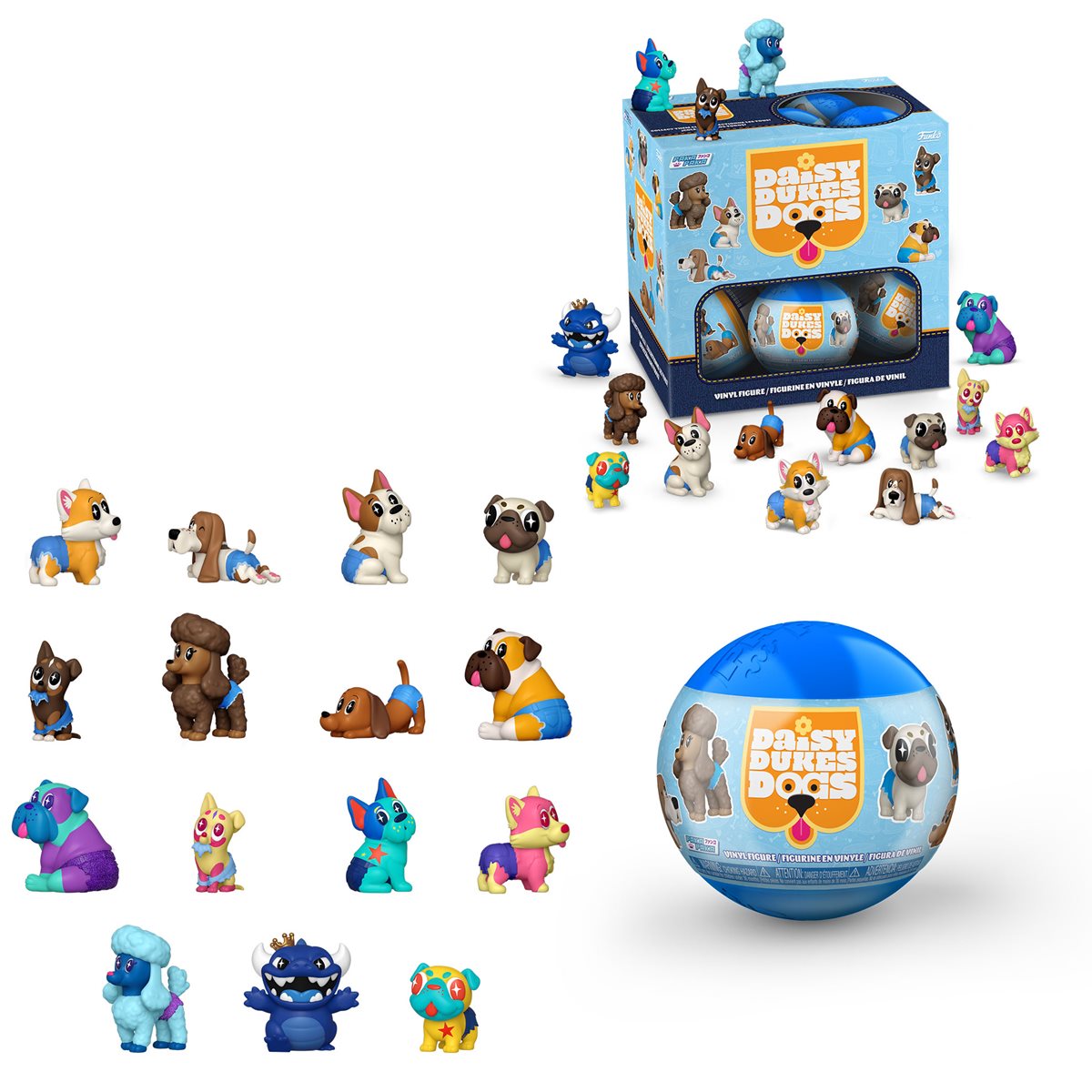 Paka Paka Daisy Duke Dogs Funko Mini-Figure Random 3-Pack