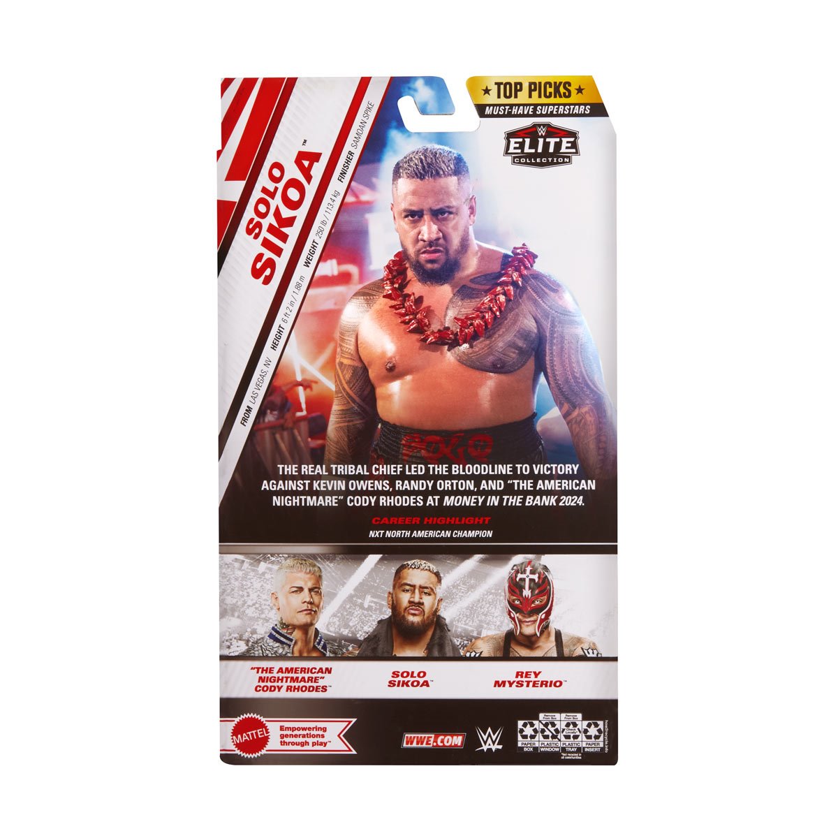 WWE Top Picks 2025 Wave 4 Elite Figure Case of 3