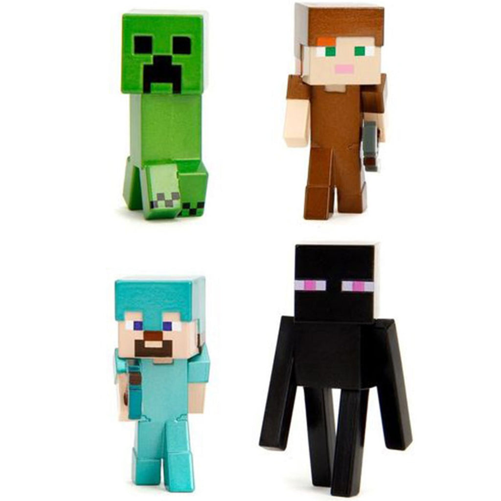 Minecraft Wave 4 MetalFigs 2 1/2-Inch Die-Cast Metal Mini-Figure Set of 4