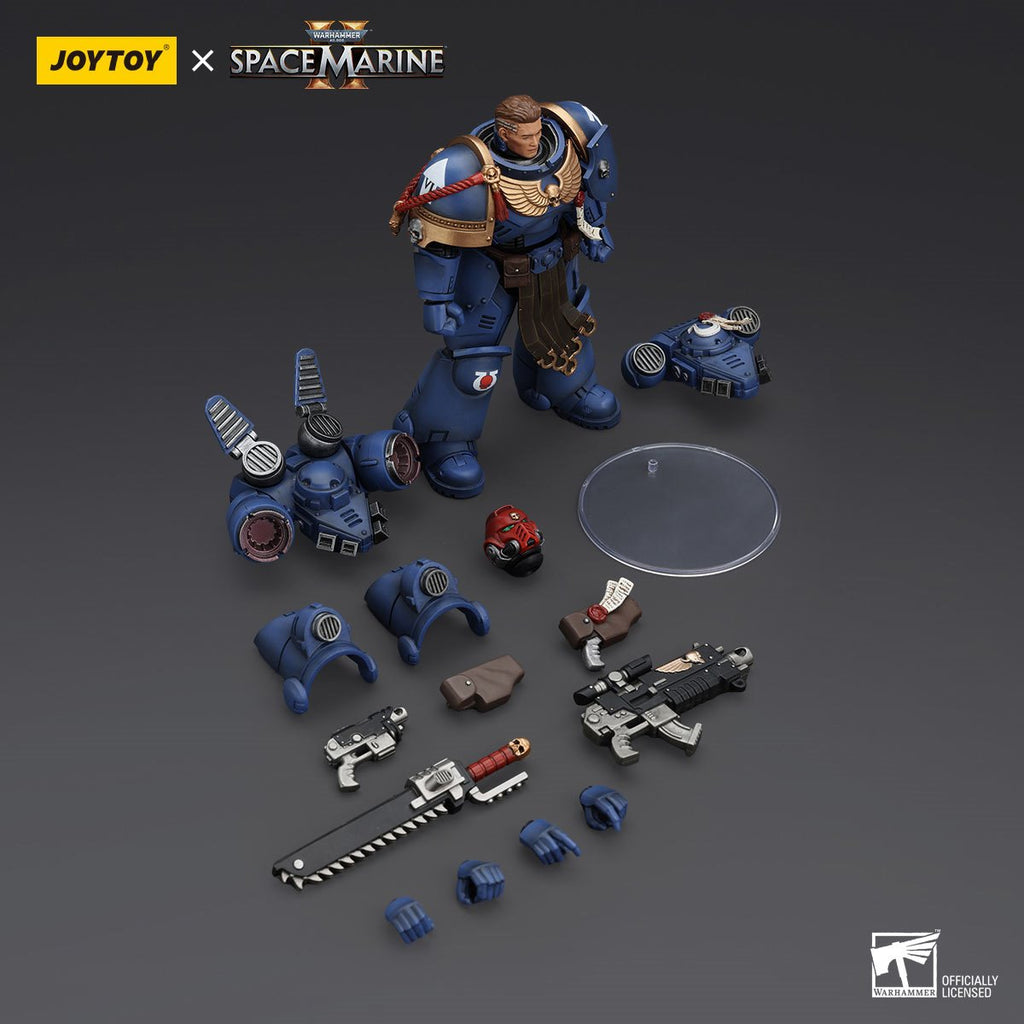 Joy Toy Warhammer 40,000: Space Marine 2 Ultramarines Sergeant Gadriel 1:18 Scale Action Figure