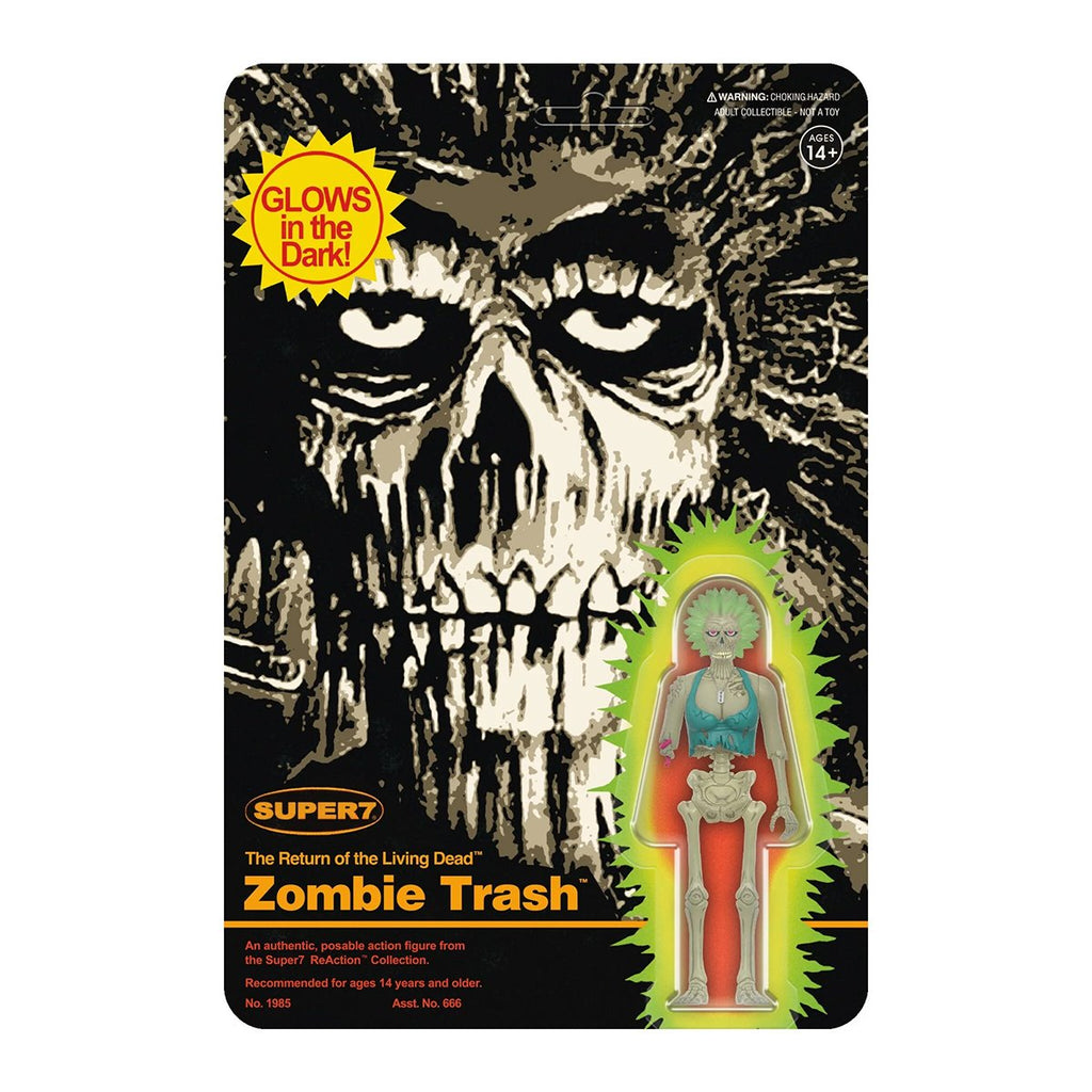 Return of the Living Dead Zombie Trash (Monster Glow in the Dark) 3 3/4-Inch ReAction Figure