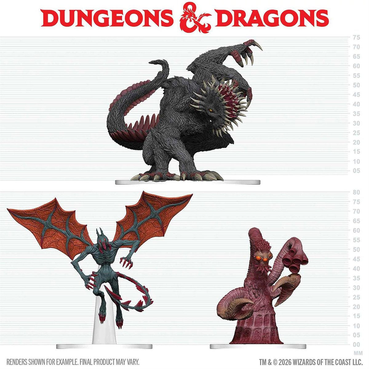 Dungeons & Dragons Icons of the Realms: Maddening Monsters of Ravenloft Mini-Figure 3-Pack