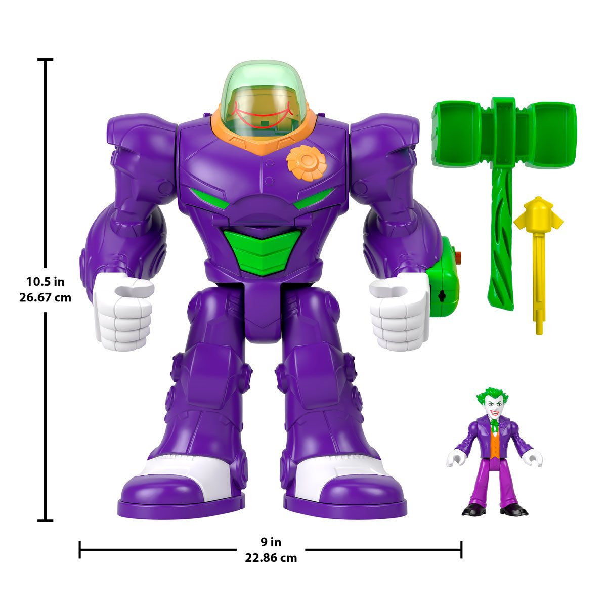 DC Super Friends Imaginext Joker Hammer Mech Action Figure