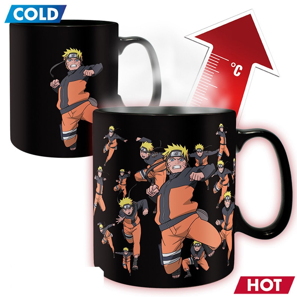 Naruto: Shippuden Multi-cloning Heat Change Mug