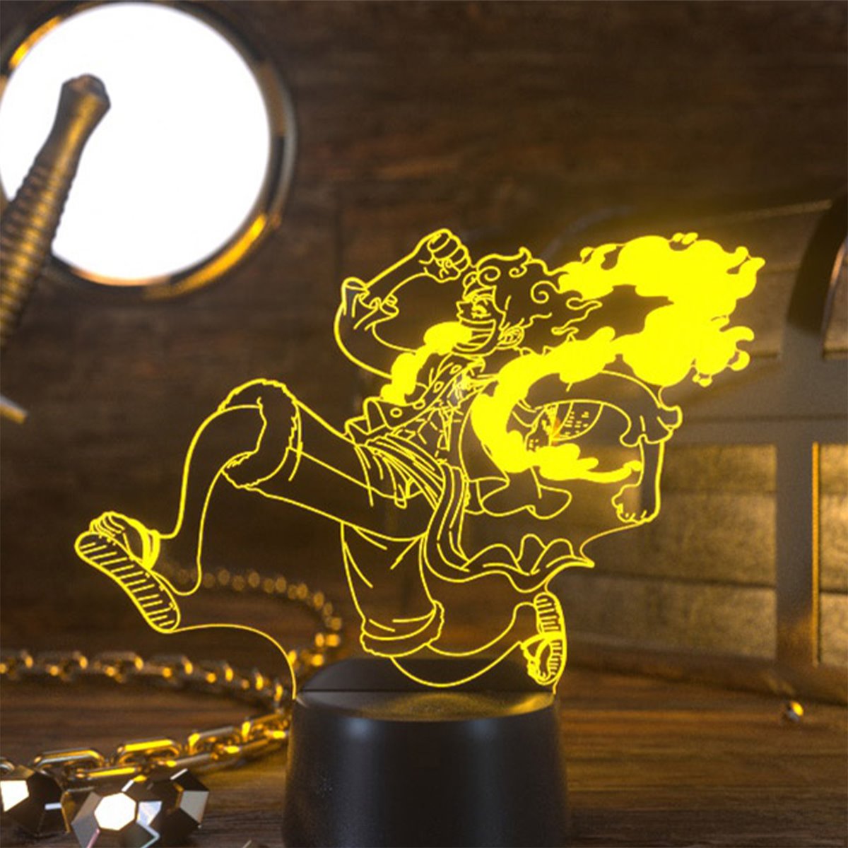 One Piece Luffy Gear 5 Nika Otaku Lamp