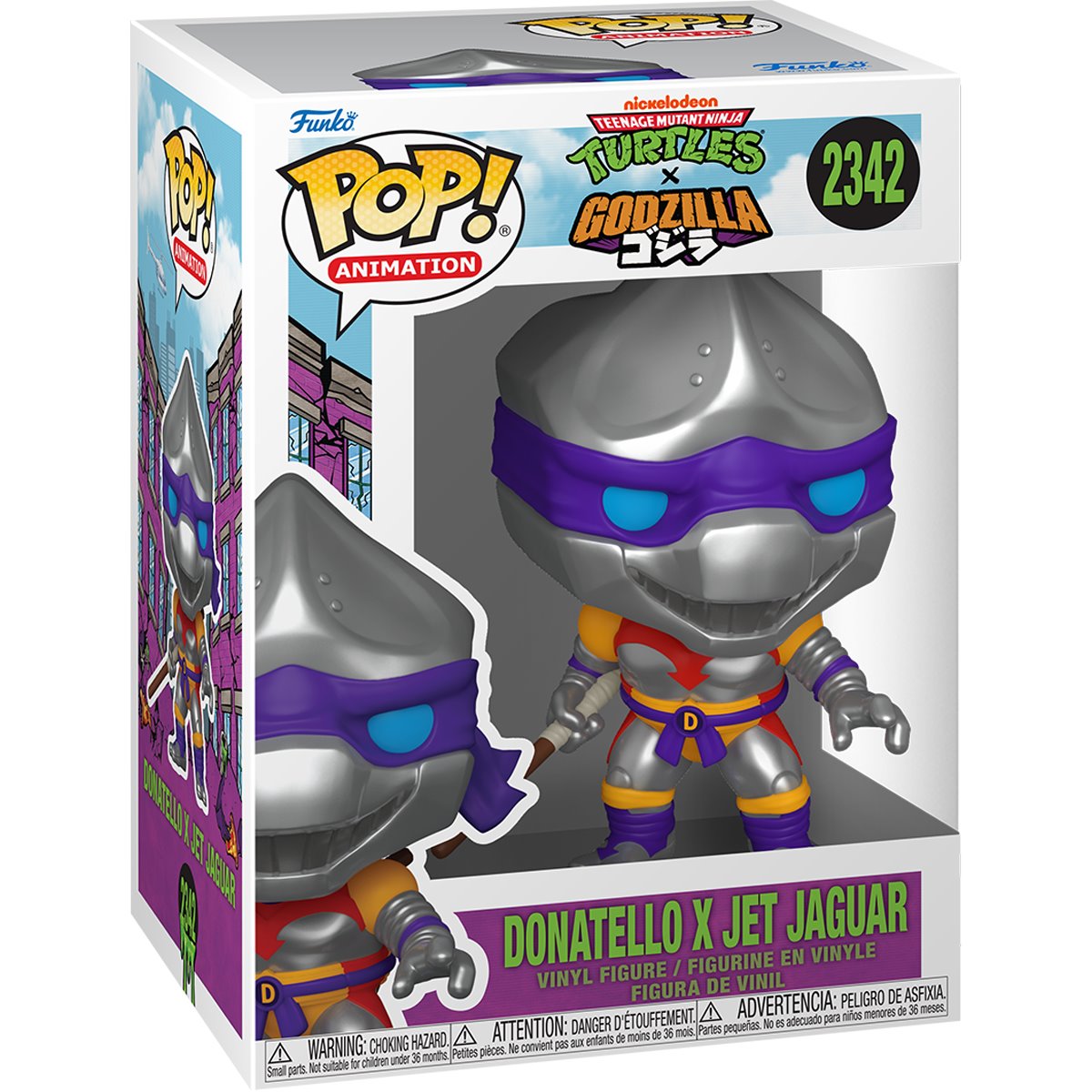 Teenage Mutant Ninja Turtles x Godzilla Donatello x Jet Jaguar Funko Pop! Vinyl Figure #2342