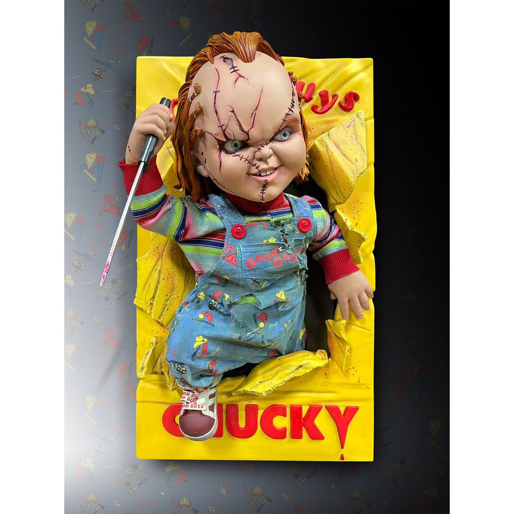 Bride of Chucky Chucky 1:1 Scale Life-Size Wall Sculpture Mount