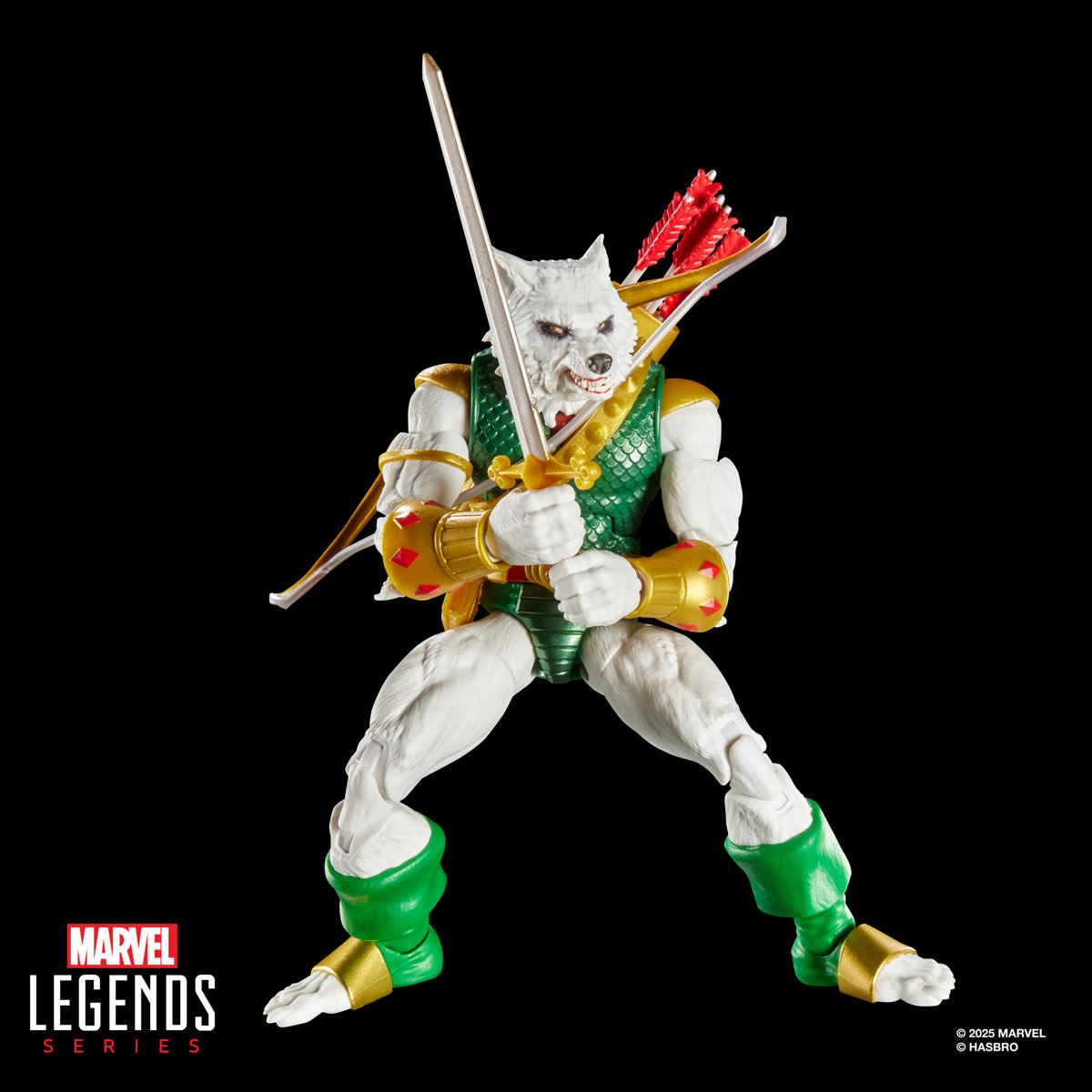Spider-Man Marvel Legends Magic: The Gathering Man-Wolf 6-Inch Action Figure and Card