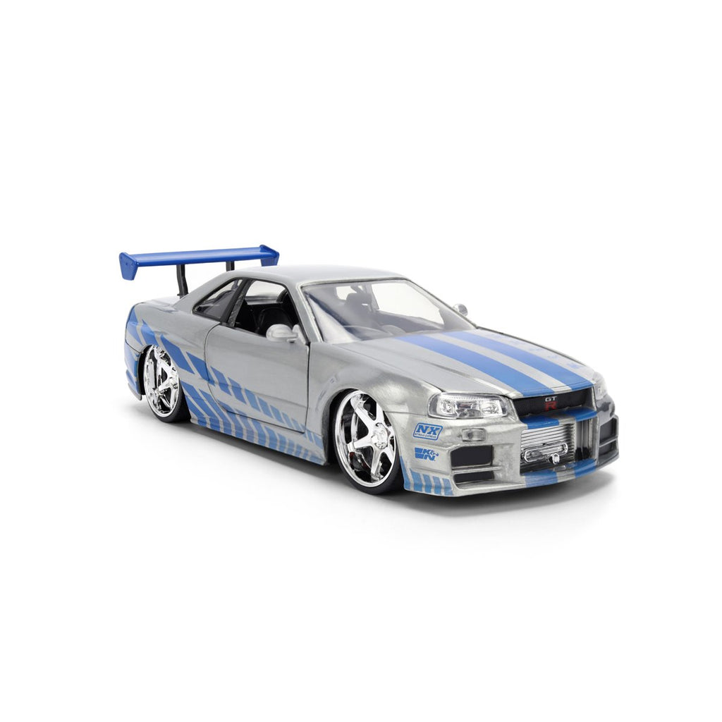 Fast and the Furious 25th Anniversary Brian's Nissan Skyline GT-R R34 1:24 Scale Die-Cast Metal Vehicle