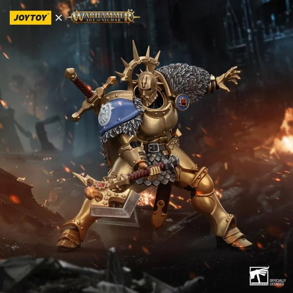 Joy Toy Warhammer Age of Sigmar Stormcast Hendrick Silver Wolf 1:18 Scale Action Figure