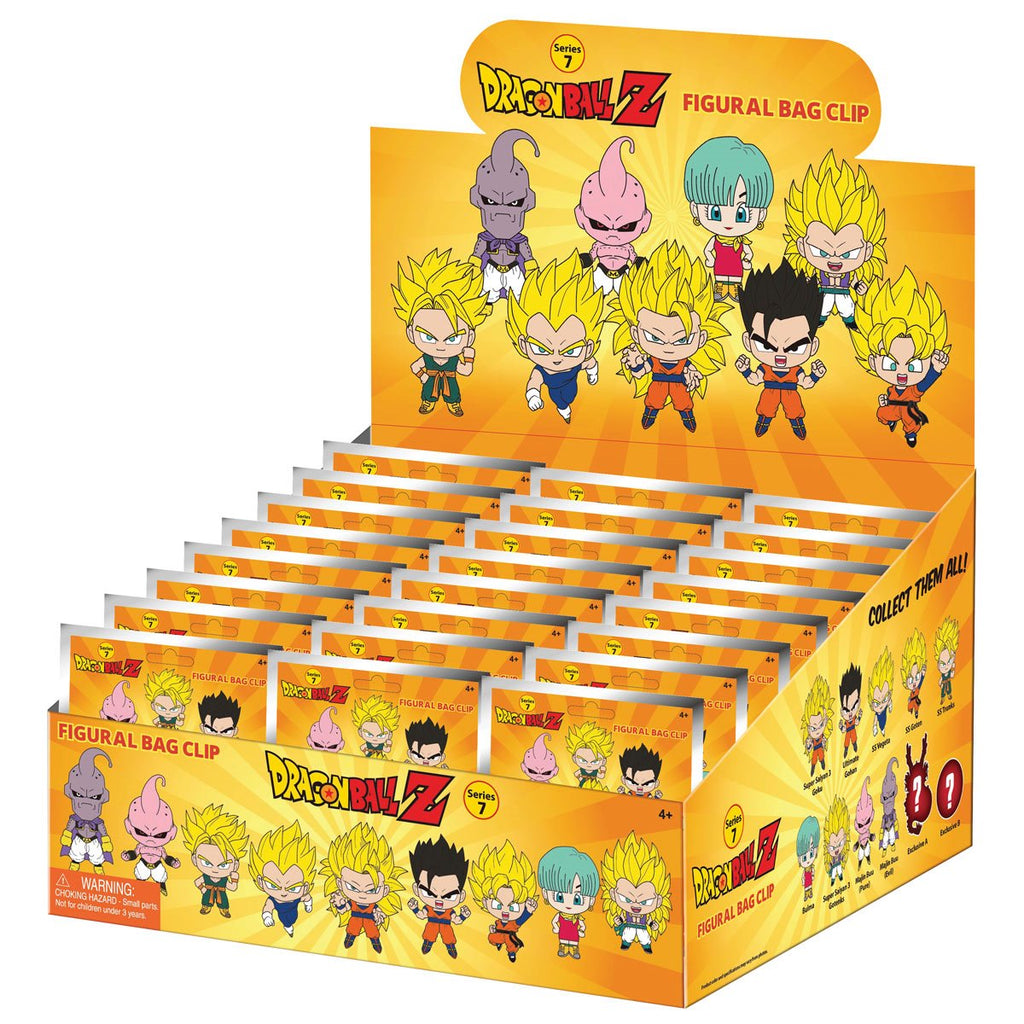 Dragon Ball Z Series 7 3D Foam Bag Clip Random 6-Pack