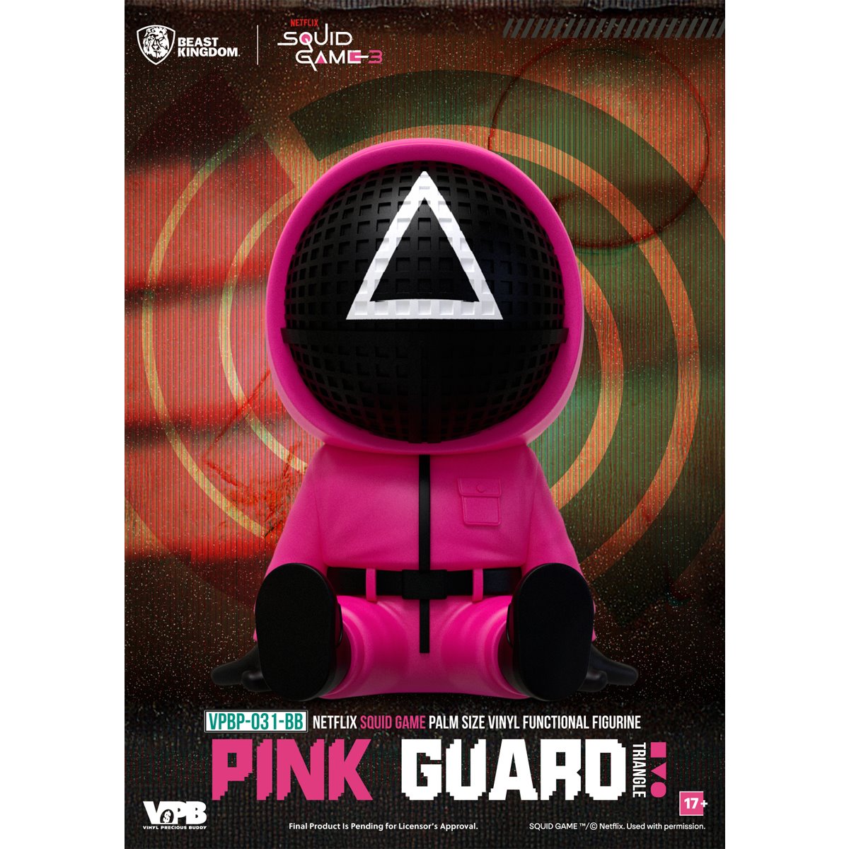 Squid Game VPBP-031 Palm Size Vinyl Functional Piggy Bank Blind Box Case of 6