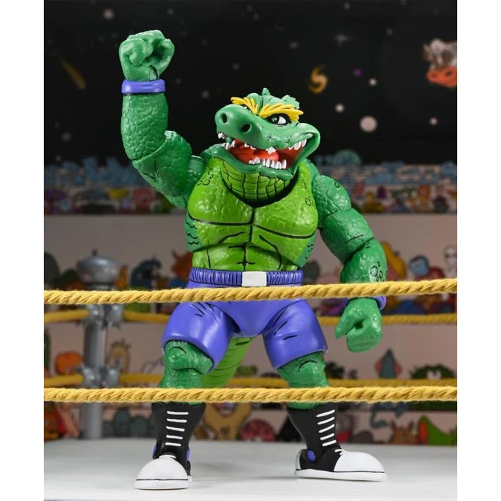Teenage Mutant Ninja Turtles Archie Comics Stump Wrestling Leatherhead 7-Inch Scale Action Figure