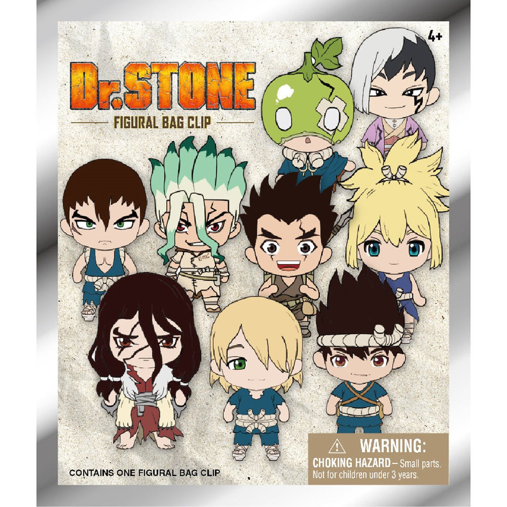 Dr. Stone Series 1 3D Foam Bag Clip Random 6-Pack