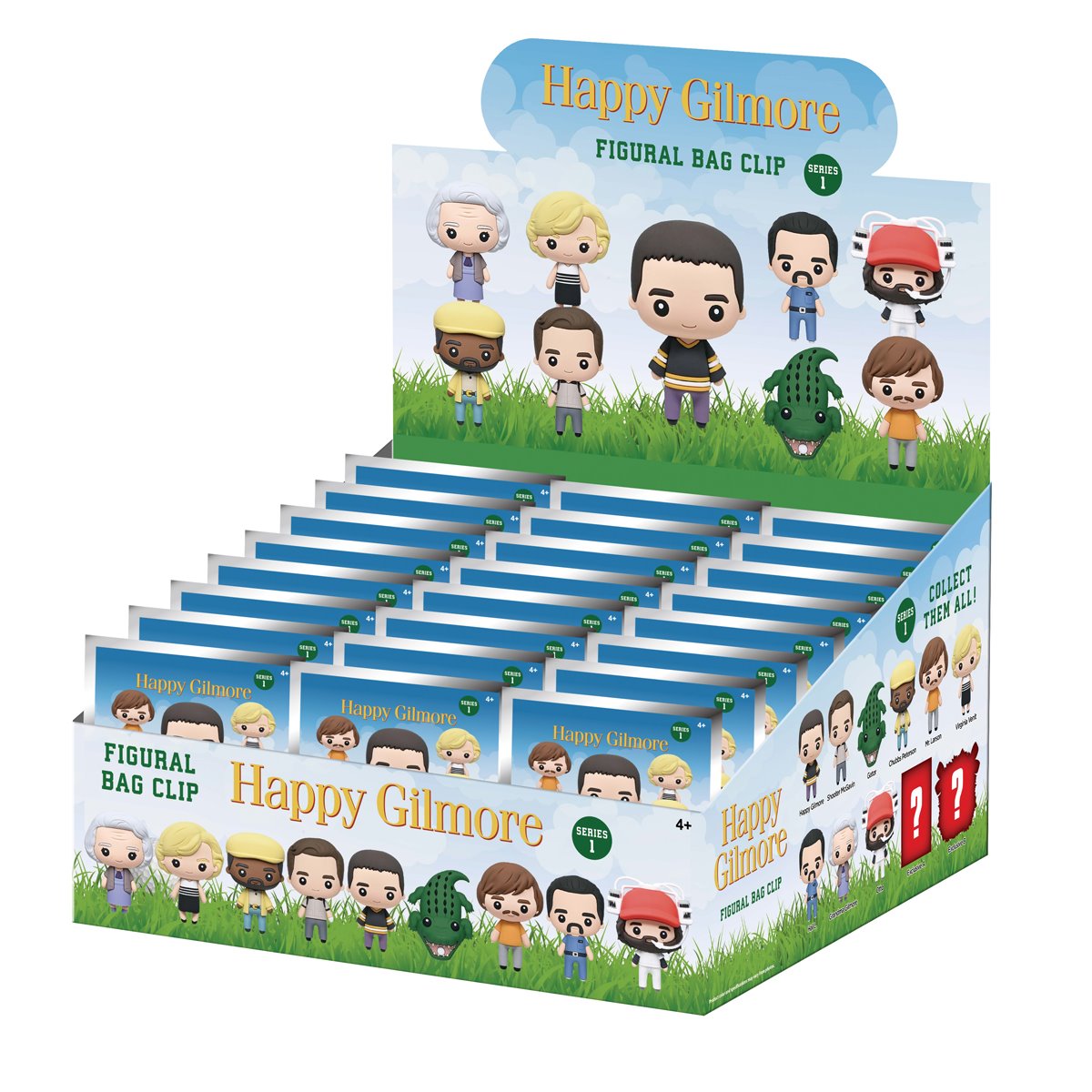 Happy Gilmore 3D Foam Bag Clip Random 6-Pack