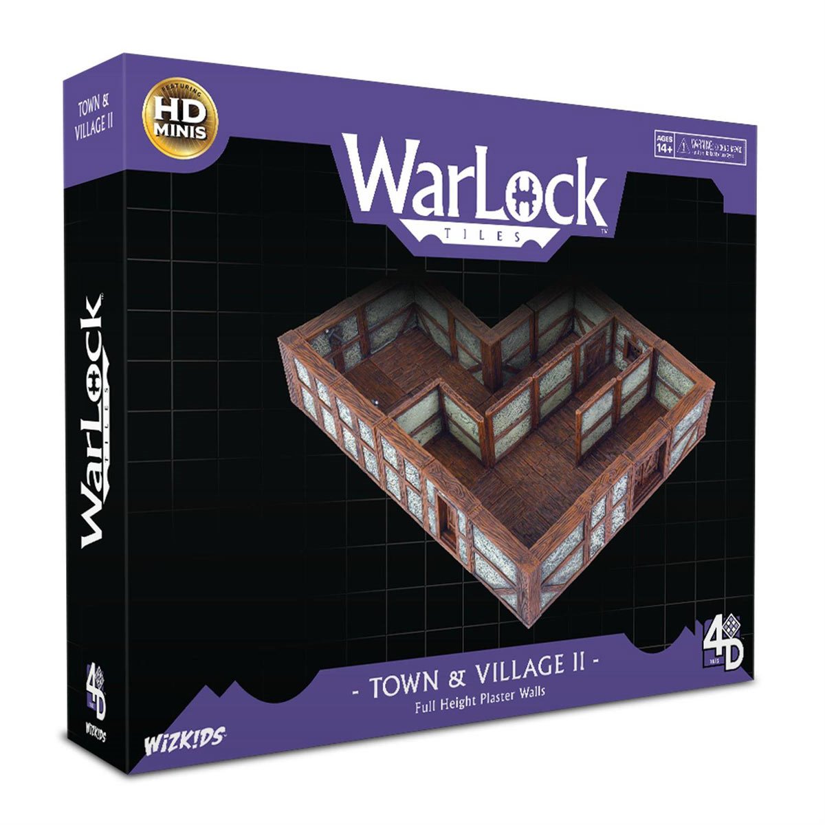WarLock Tiles Town and Village II Full Height Plaster Walls Accessory Pack