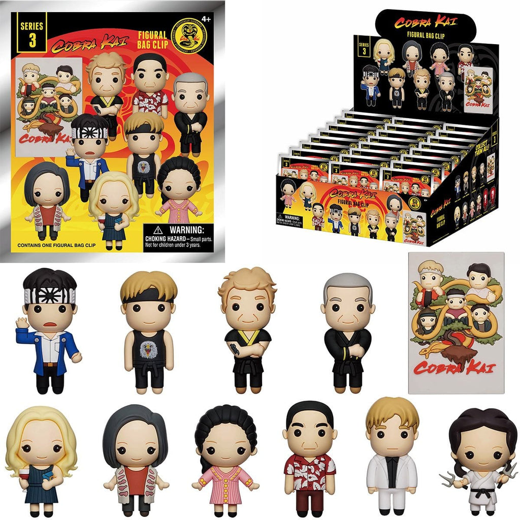 Cobra Kai Series 3 3D Foam Bag Clip Random 6-Pack