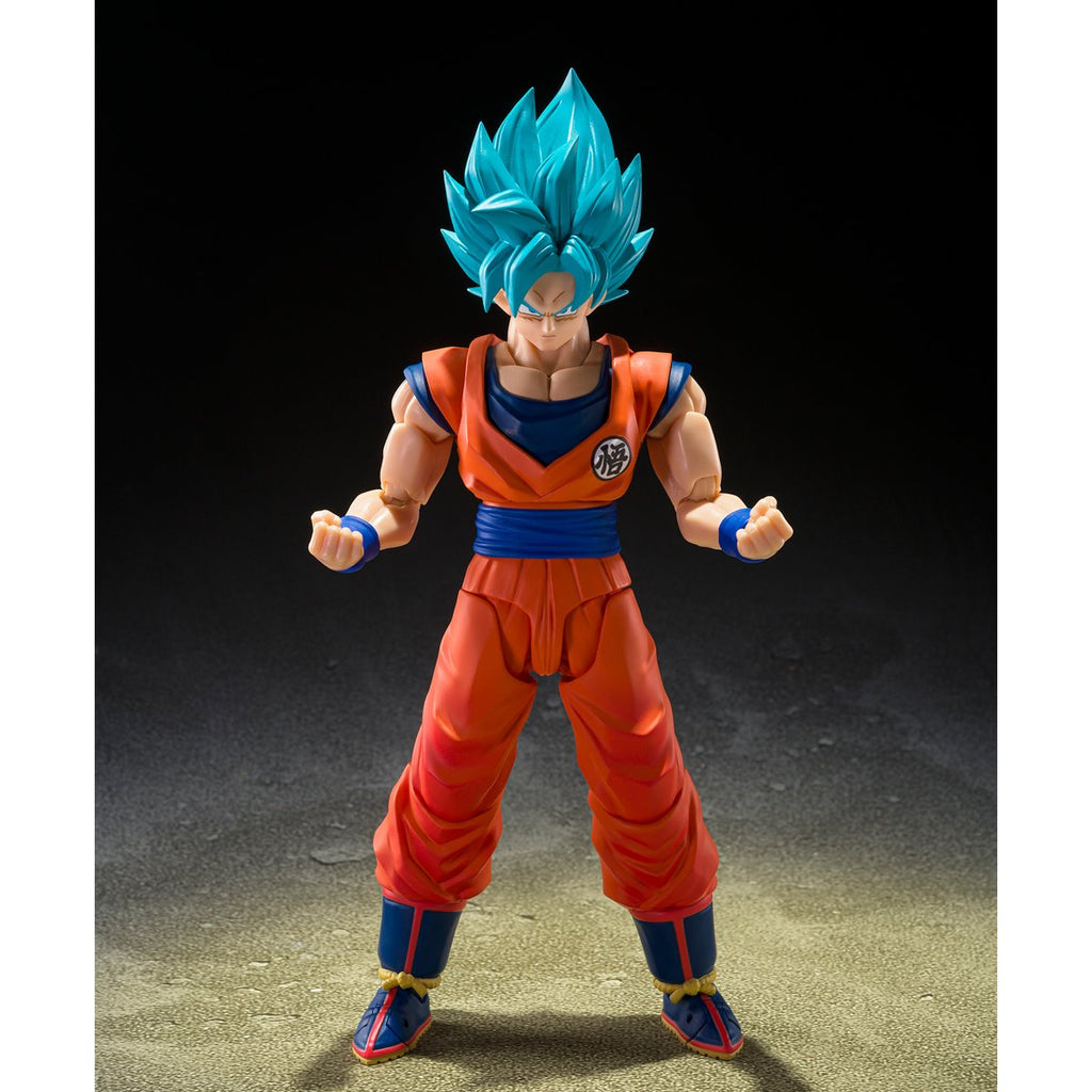Dragon Ball Super Saiyan God Super Saiyan Son Goku Blue Power Transcending Limits S.H.Figuarts Action Figure
