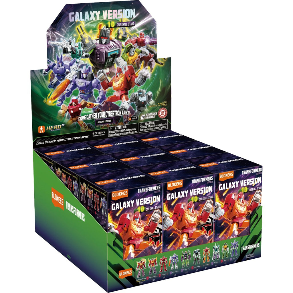 Transformers Galaxy Version 10 Transformers: The Movie 3 Sixshot Blokees Blind Box Model Kit Case of 9