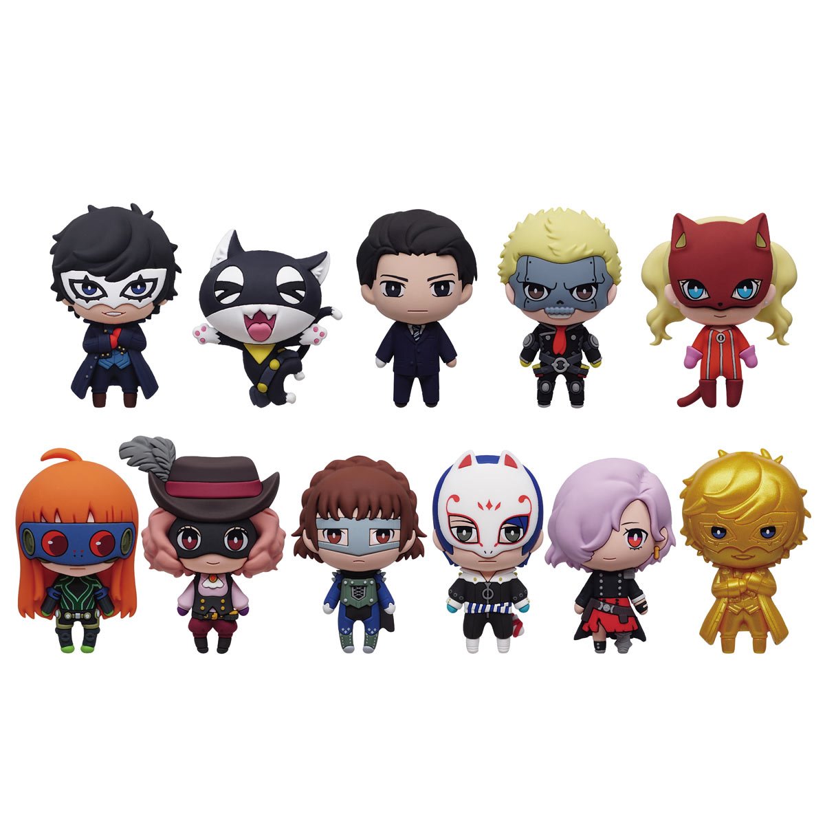 Persona 5 Tactica 3D Foam Bag Clip Random 6-Pack