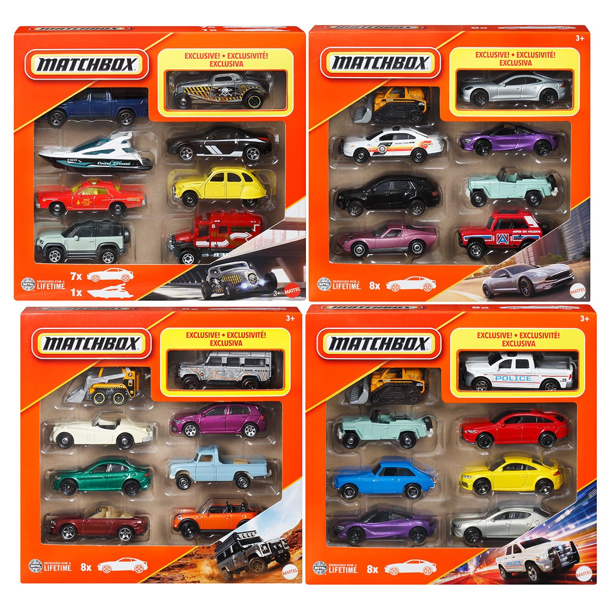 Matchbox 1:64 Scale 2025 Wave 5 Die-Cast Vehicle 8-Pack Case of 6