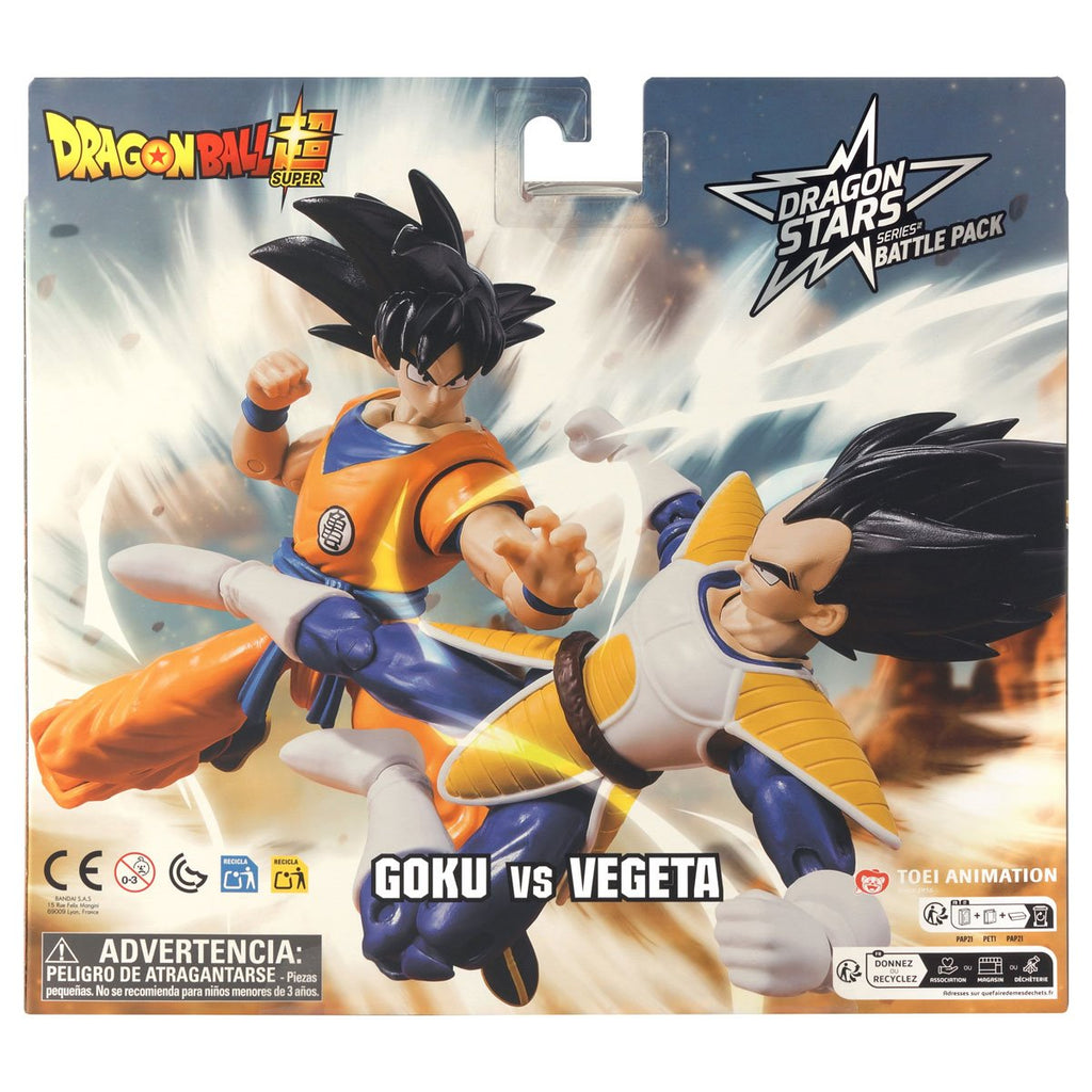 Dragon Ball Dragon Stars Series Battle Pack Vegeta vs Goku Action Figure 2-Pack