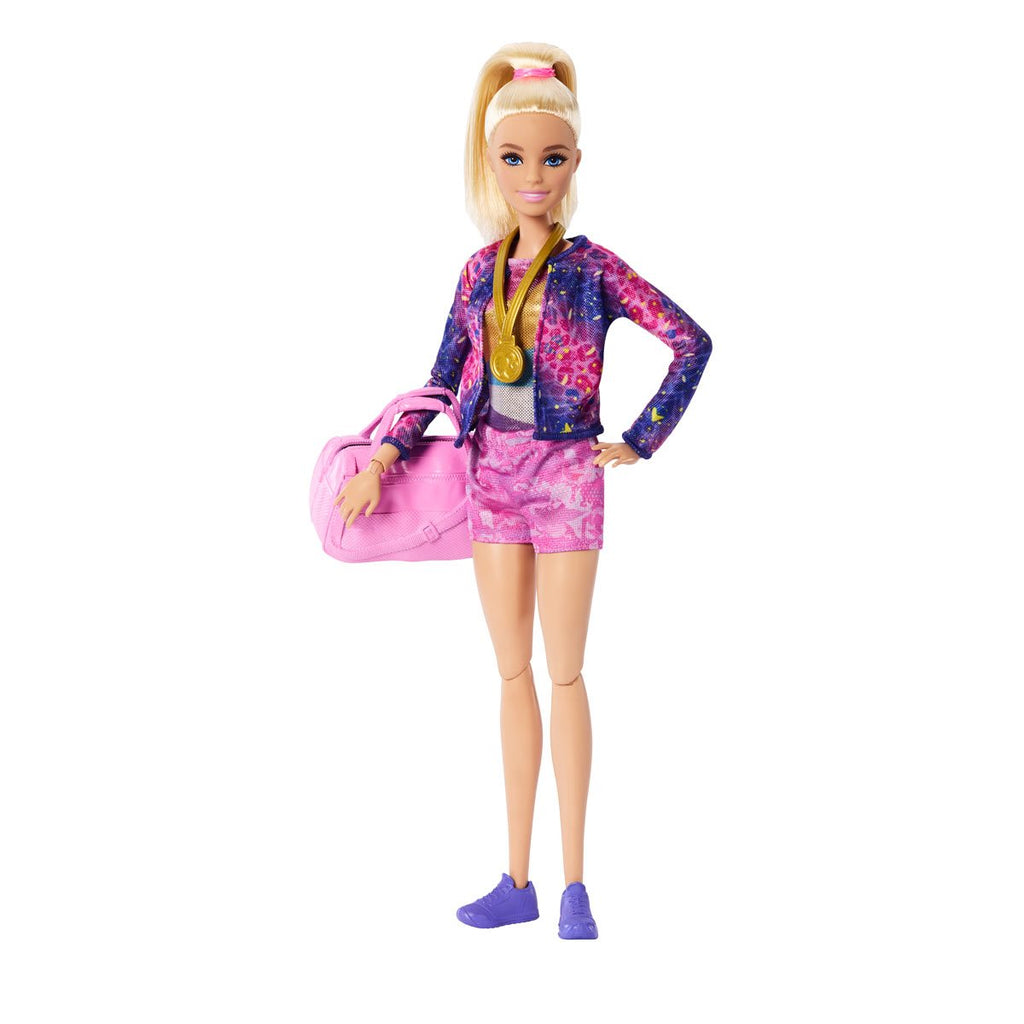 Barbie Gymnastics Playset and Doll with Blonde Hair