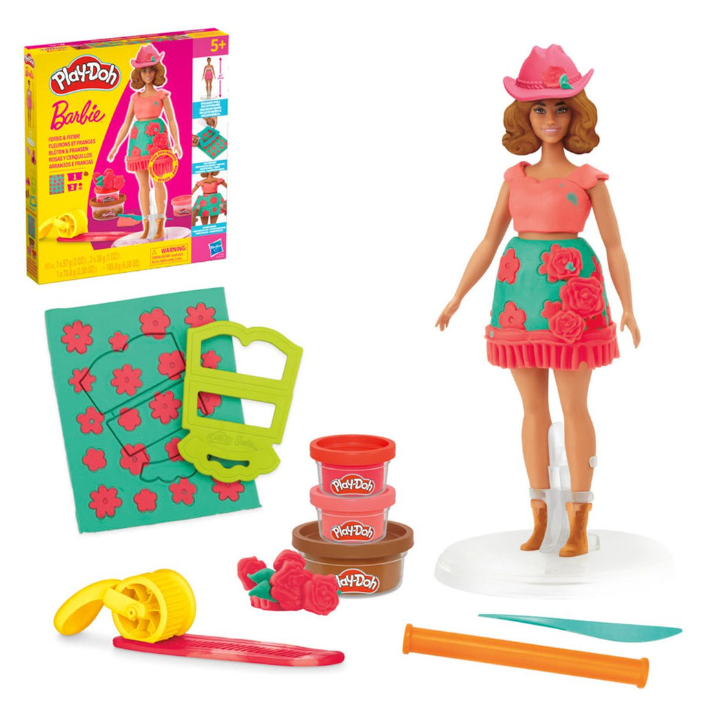 Barbie Play-Doh Florals and Fringe Set